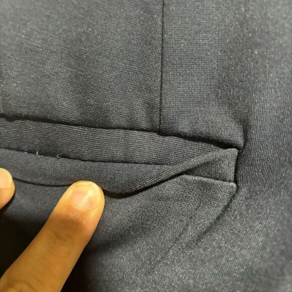 Lane Bryant Womens Cassic Ponte Trouser Pants 14R Navy Blue High Rise Stretchy - Picture 3 of 11